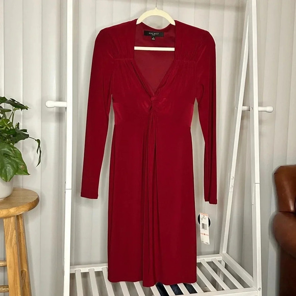 Nine West Red Dress - Size 2 - New with Tags - Picture 1 of 9